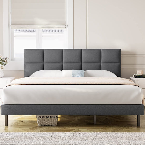 Molblly - Mabelle Bed Frame Gray